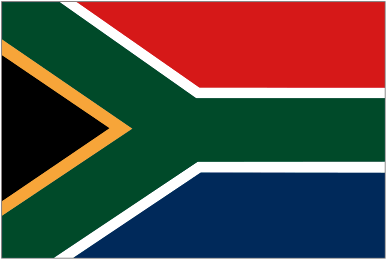 Sobres de edulcorantes de Sudáfrica.