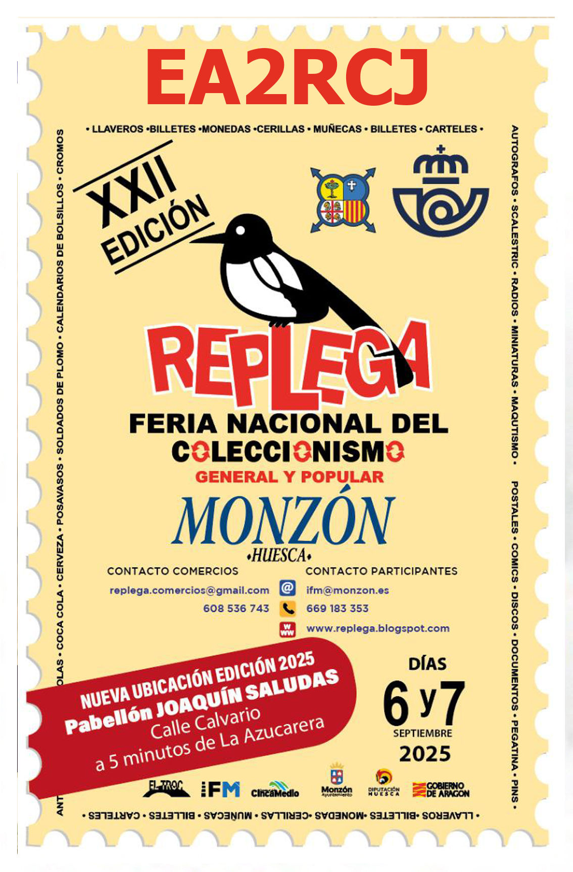 Fotos de la XXII Feria nacional del coleccionismo REPLEGA en Monzón (Huesca).