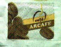 Sobres de edulcorantes de la marca de café argentina ARCAFE.