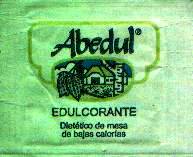 Sobres de edulcorantes de marcas de edulcorante de Argentina.