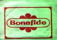 Sobres de edulcorantes de la marca de café argentina BONAFIDE.