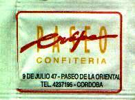 Sobres de edulcorantes del local de hostelería PASEO CREP