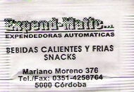Sobres de edulcorantes del local de hostelería EXPEND-MATIC