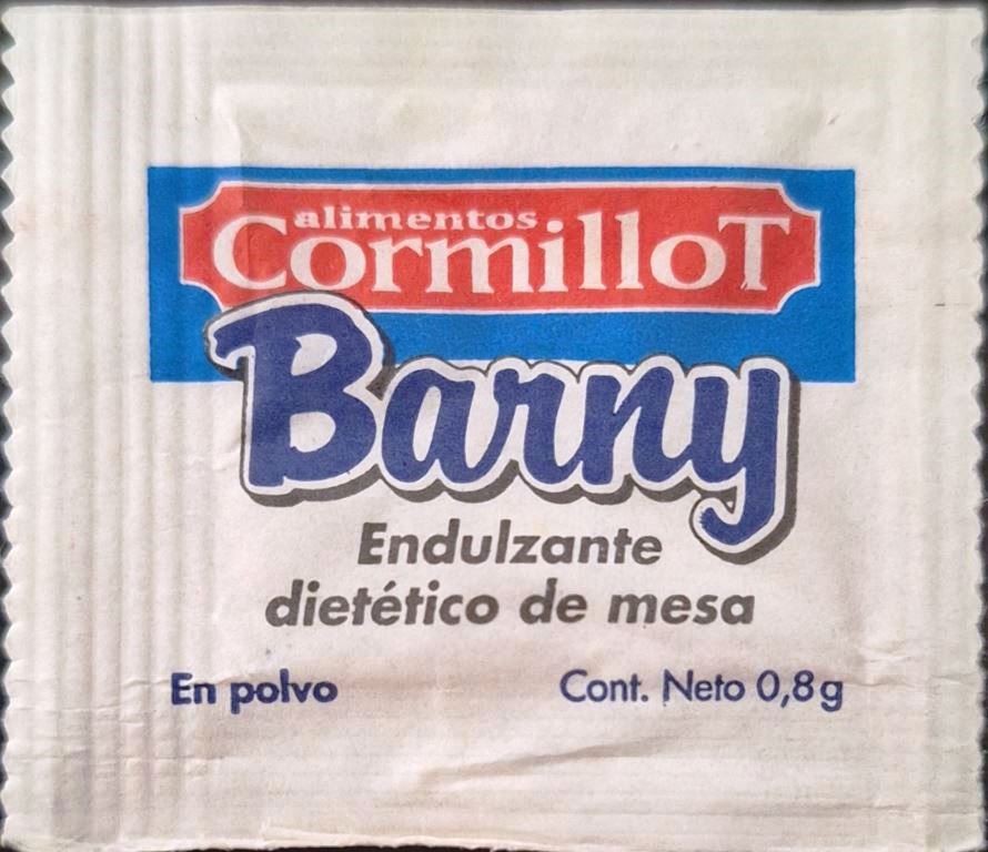 Sobres de edulcorantes de distribuidores de Argentina.
