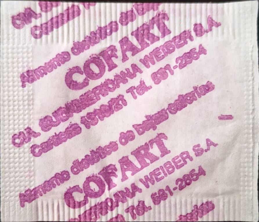 Sobres de edulcorantes de distribuidores de Argentina.