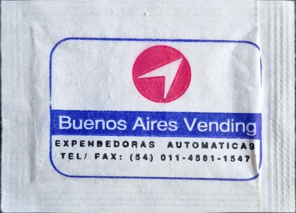 Sobres de edulcorantes del local de hostelería BUENOS AIRES VENDING.