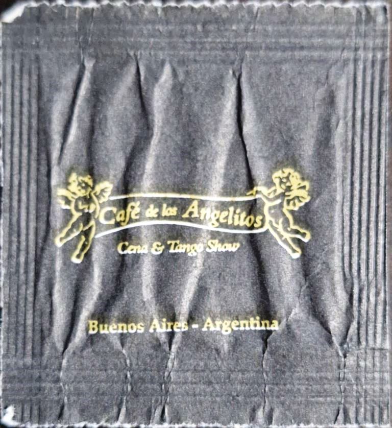 Sobres de edulcorantes del local de hostelería CAFÉ de las ANGELITAS