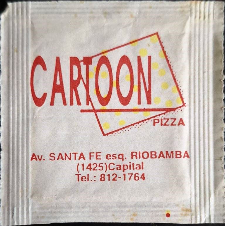 Sobres de edulcorantes del local de hostelería CARTON PIZZA.