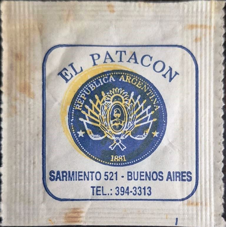 Sobres de edulcorantes del local de hostelería EL PATACON