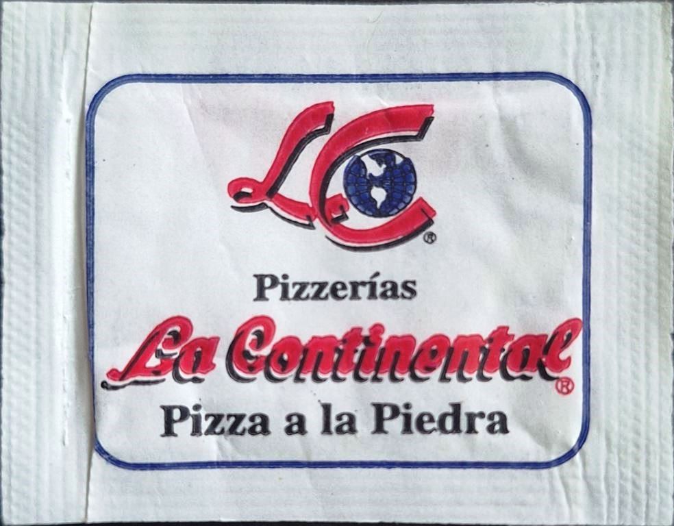 Sobres de edulcorantes del local de hostelería PIZZERIAS la CONTINENTAL