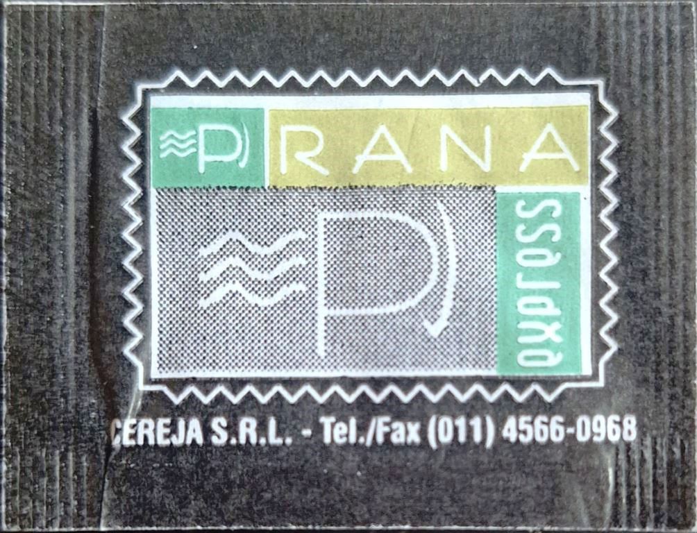 Sobres de edulcorantes del local de hostelería PRANA.