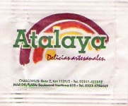 Sobres de edulcorantes del local de hostelería ATALAYA.