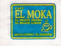 Sobres de edulcorantes de la marca de café argentina EL MOKA.