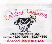 Sobres de edulcorantes del local de hostelería LA VACA LECHERA