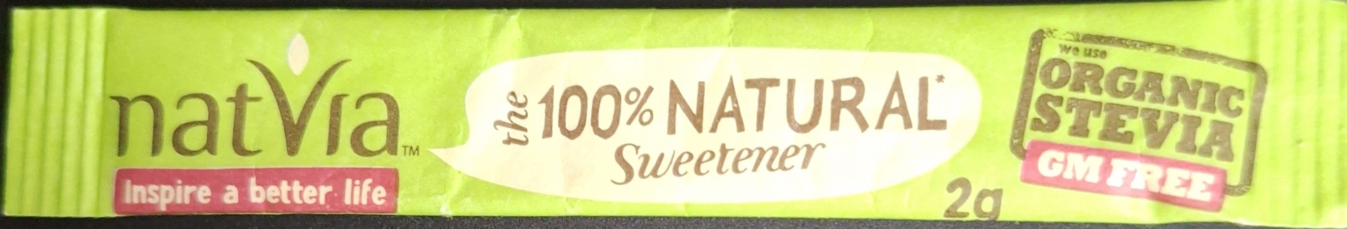 My personal collection of sweetener sachets from the NATVIA sweetener brand.