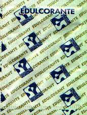 Sobres de edulcorantes de la marca de edulcorante SUCREPACK.