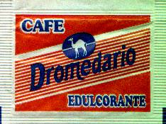 Sobres de edulcorantes de la marca de café DROMEDARIO.