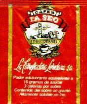 Sobres de edulcorantes de la marca de café TORRELSA