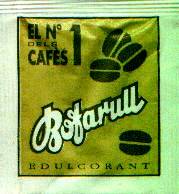 Sobres de edulcorantes de la marca de café BOFARULL.