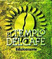 Sobres de edulcorantes de la marca de café TEMPLO DEL CAFÉ