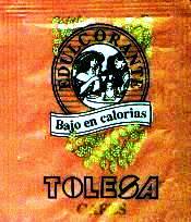 Sobres de edulcorantes de la marca de café TOLESA