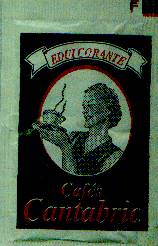 Sobres de edulcorantes de marcas de café.