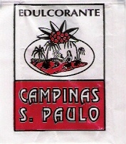 Sobres de edulcorantes de la marca de café CAMPINAS S.PAULO.