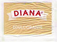 Sobres de edulcorantes de la marca de edulcorante DIANA