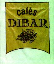 Sobres de edulcorantes de la marca de café DIBAR.