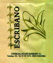 Sobres de edulcorantes de la marca de café ESCRIBANO.