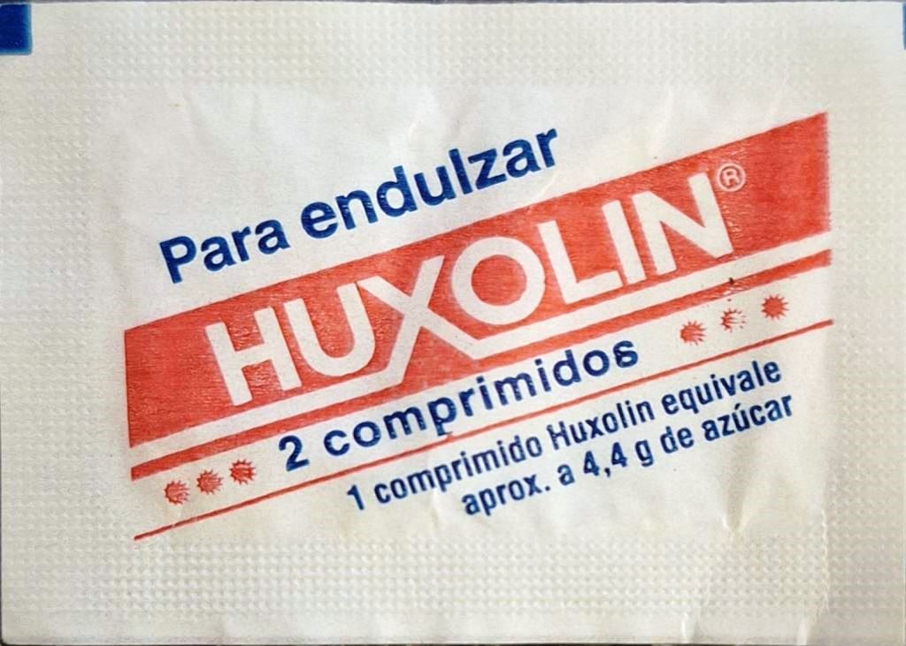 Sobres de edulcorantes de edulcorante HUXOLIN.