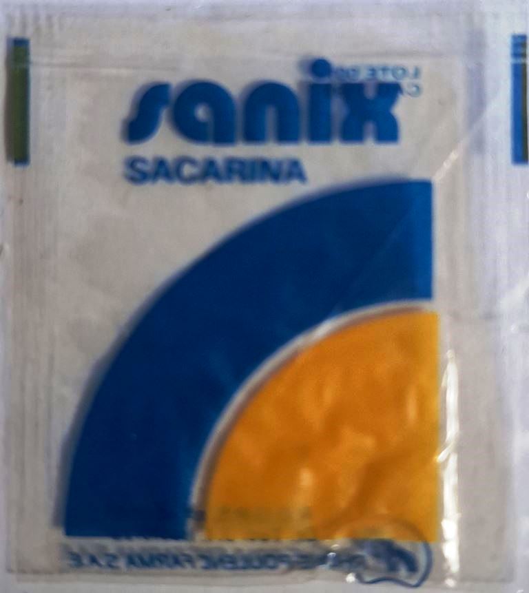 Sobres de edulcorantes de la marca de edulcorante SANIX.