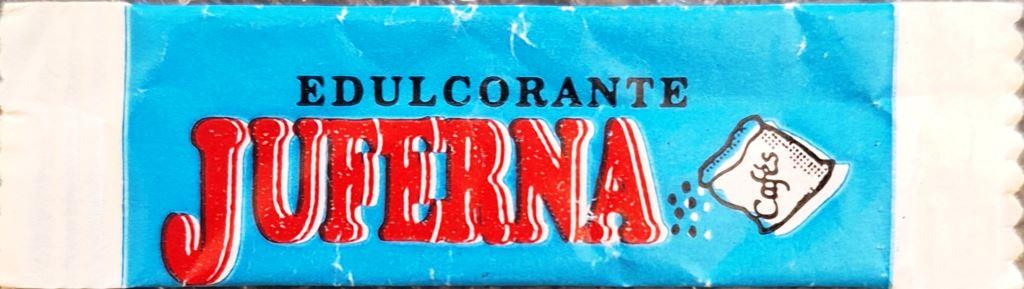 Sobres de edulcorantes de la marca de café JUFERMA.