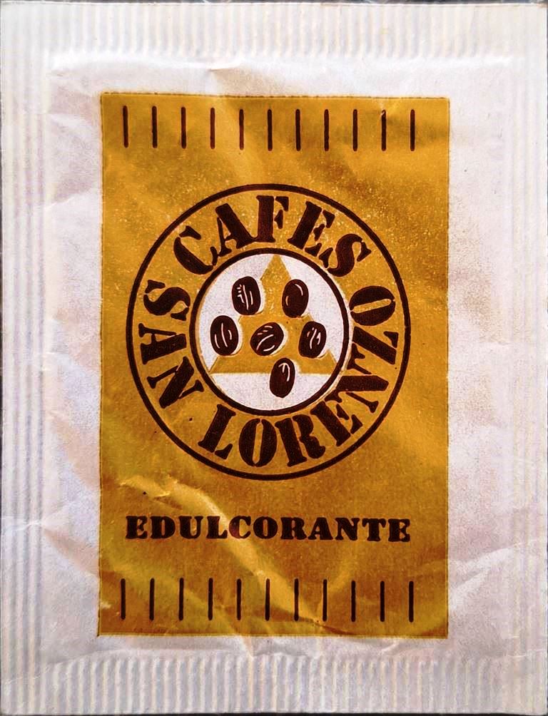 Sobres de edulcorantes de la marca de café SAN LORENZO