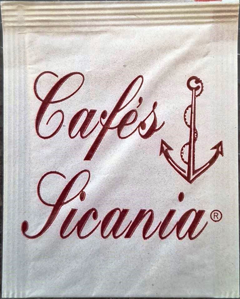 Sobres de edulcorantes de la marca de café SICARIA