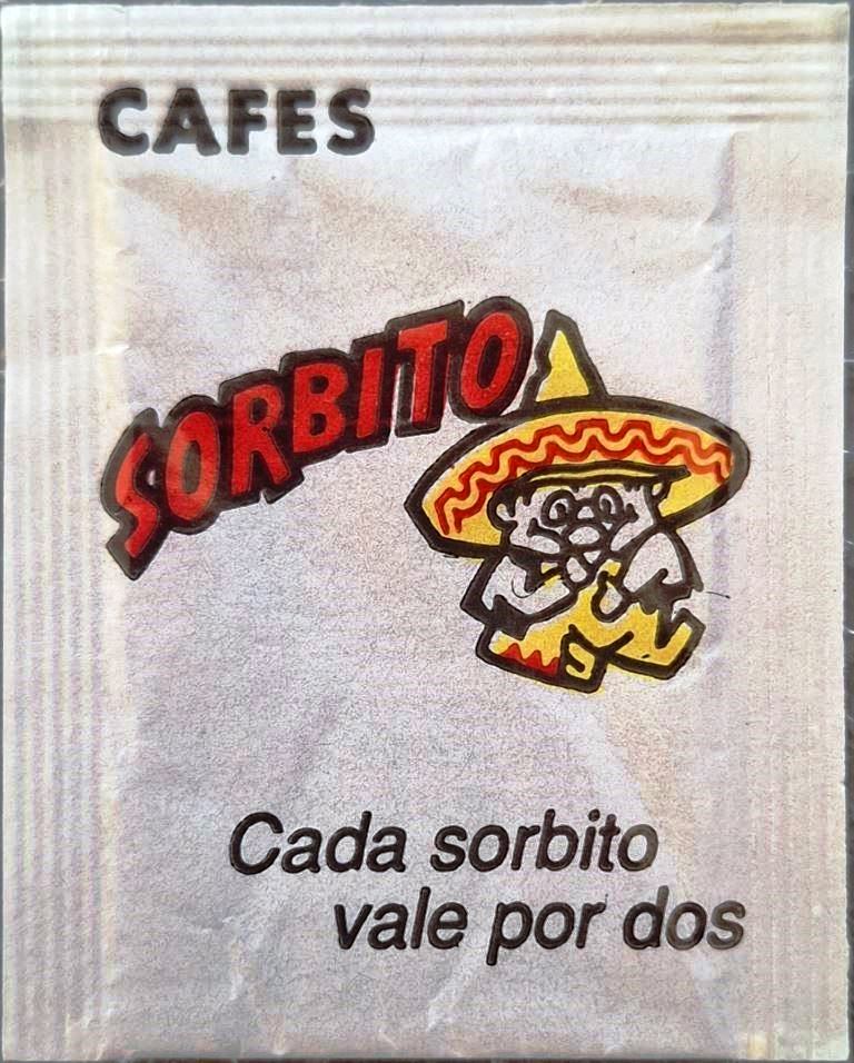 Sobres de edulcorantes de la marca de café SORBITO