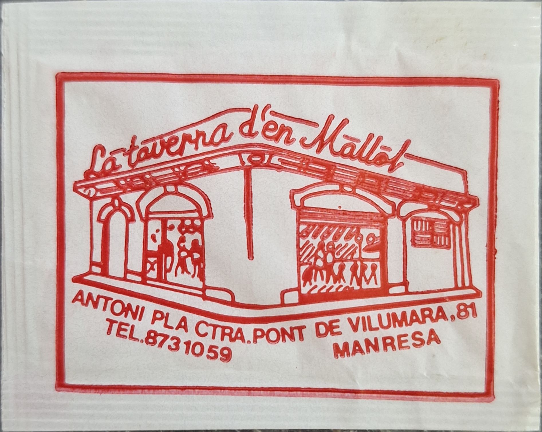 Sobres de edulcorantes de locales de hostelería.
