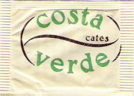 Sobres de edulcorantes de la marca de café COSTA VERDE.