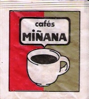 Sobres de edulcorantes de la marca de café MIÑANA.