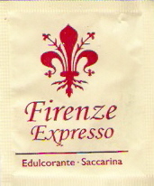 Sobres de edulcorantes de la marca de café FIRENZE.