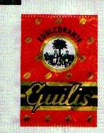 Sobres de edulcorantes de la marca de café GUILIS.