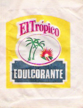 Sobres de edulcorantes de la marca de café EL TRÓPICO.