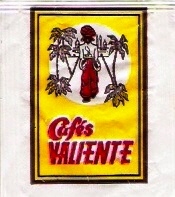 Sobres de edulcorantes de la marca de café VALIENTE