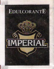 Sobres de edulcorantes de la marca de café IMPERIAL.