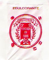 Sobres de edulcorantes de la marca de café LLOFRIU.