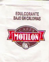 Sobres de edulcorantes de la marca de café MONTILLON.