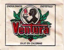 Sobres de edulcorantes de la marca de café VENTURA