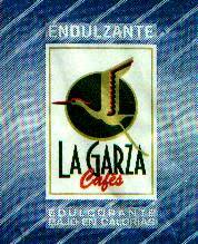 Sobres de edulcorantes de la marca de café LA GARZA.
