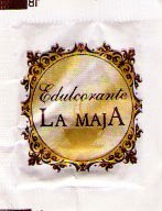 Sobres de edulcorantes de la marca de edulcorante LA MAJA.