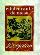 Sobres de edulcorantes de la marca de café BORJALAR.